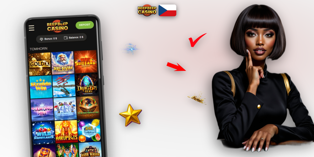 Beep Beep Casino app ke stažení – přehled menu, slotů a živého kasina