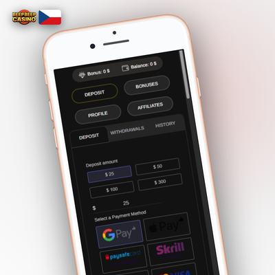 Bankovní převod SEPA pro vyšší vklady přímo na účet Beep Beep Casino