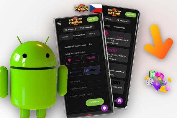 Infografika limitů výběru a časové osy zpracování žádosti v Beep Beep Casino