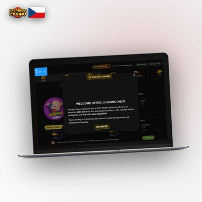 Registrace v Beep Beep Casino e-mailem a heslem – plná kontrola nad přihlašovacími údaji