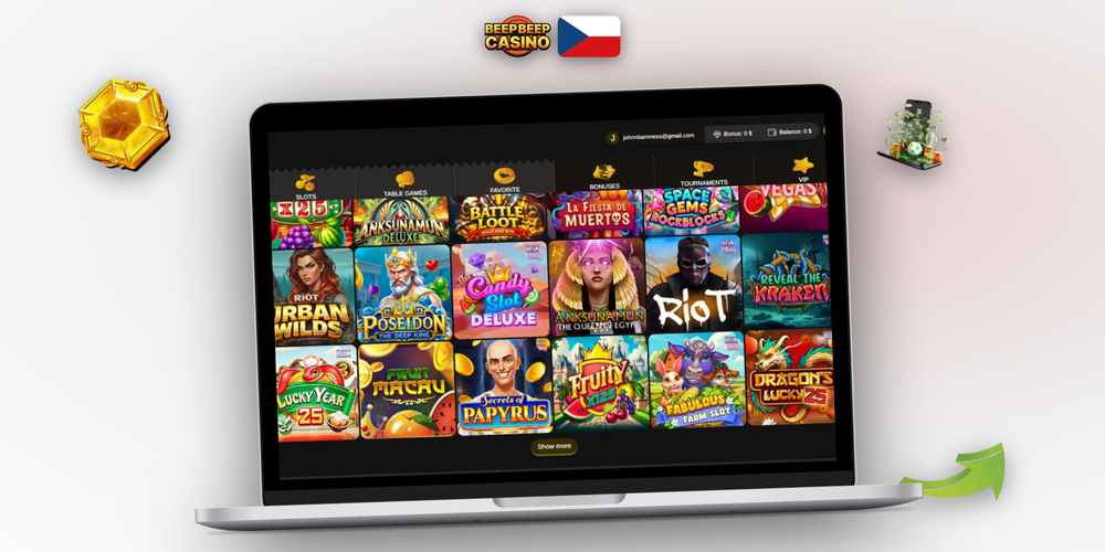 Registrace v Beep Beep Casino krok za krokem na notebooku i telefonu
