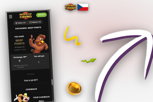 Registrační formulář Beep Beep Casino s vyplněným promo kódem DUCK250